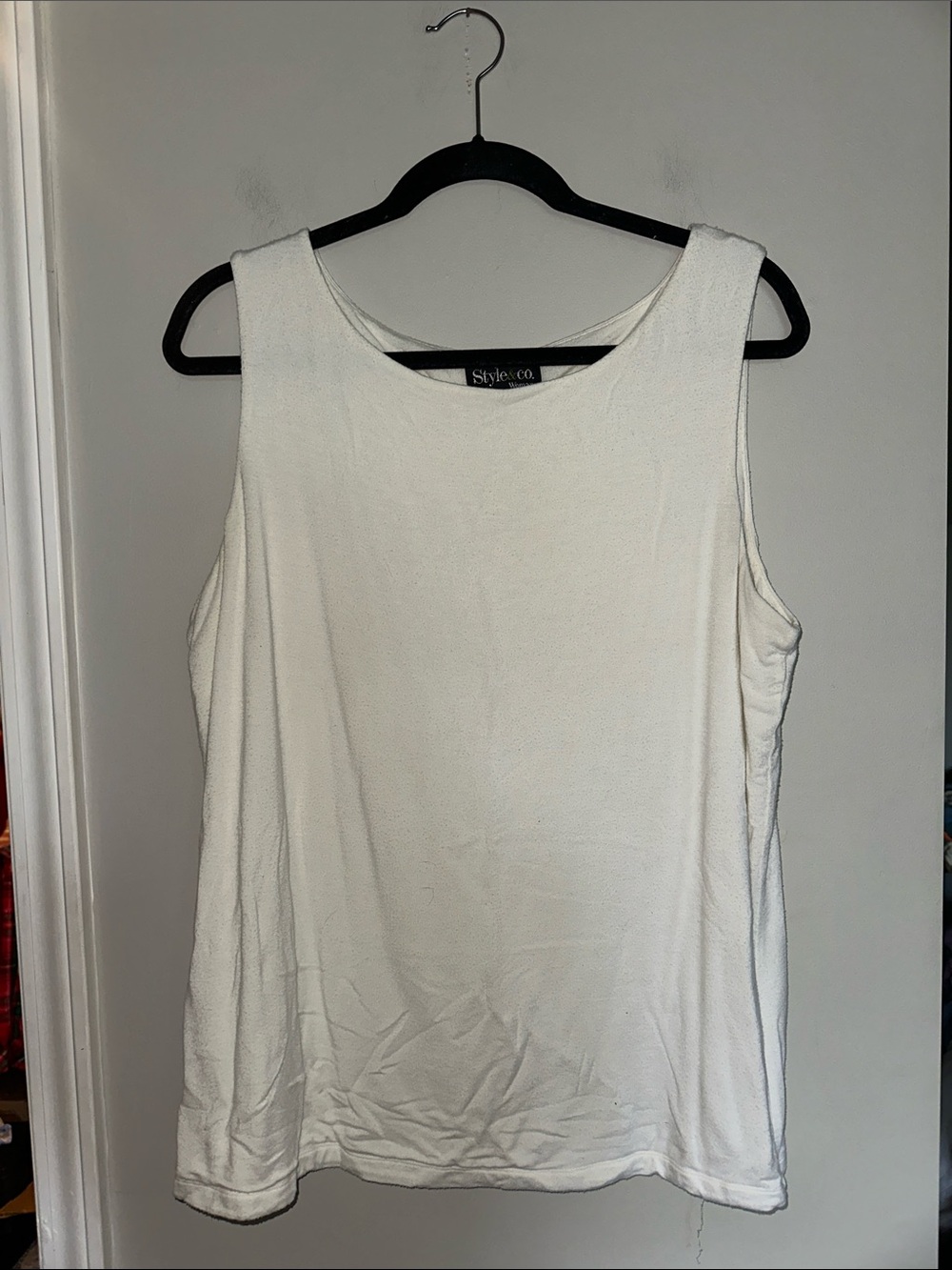Style & Co. woman 1X white tank top